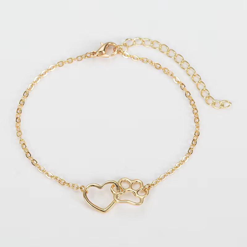 Bracelet Patte Coeur Or